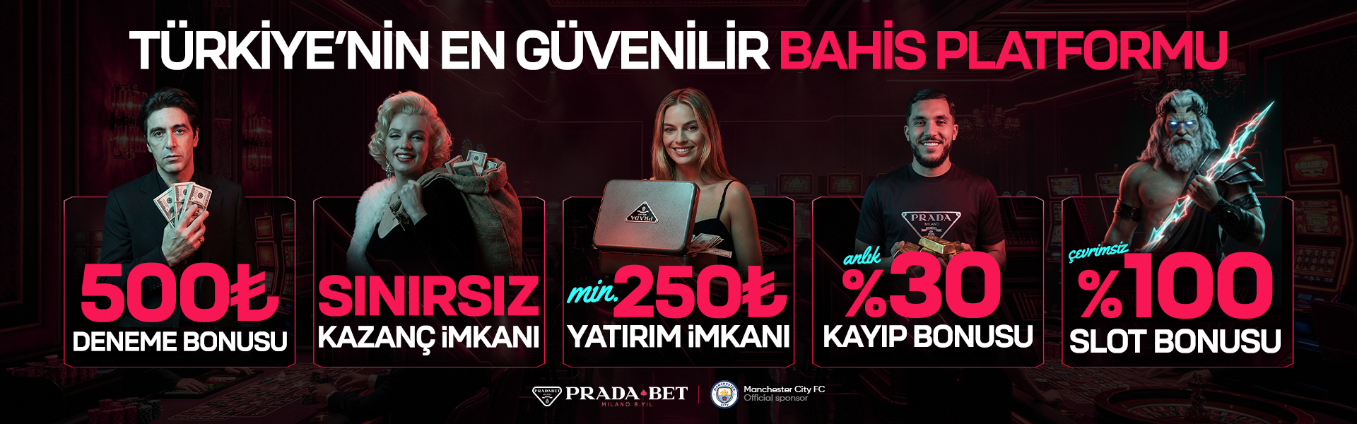 PRADABET NAKİT 500 TL